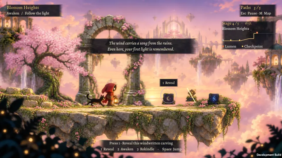 Lumen gameplay capture from the portfolio